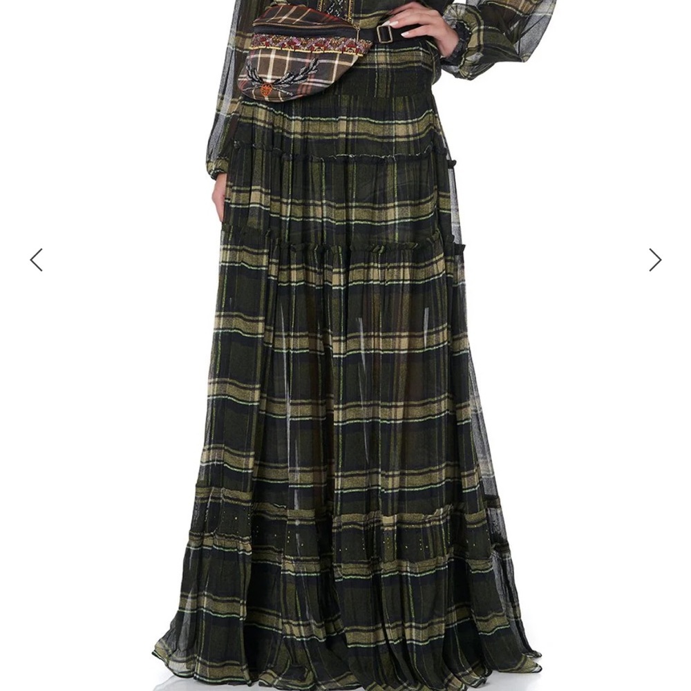 NWT CAMILLA  Maxi  tiered Skirt. , small  campfire stories